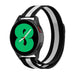 Correa milanesa Samsung Galaxy Watch 4 44mm (negro/blanco)