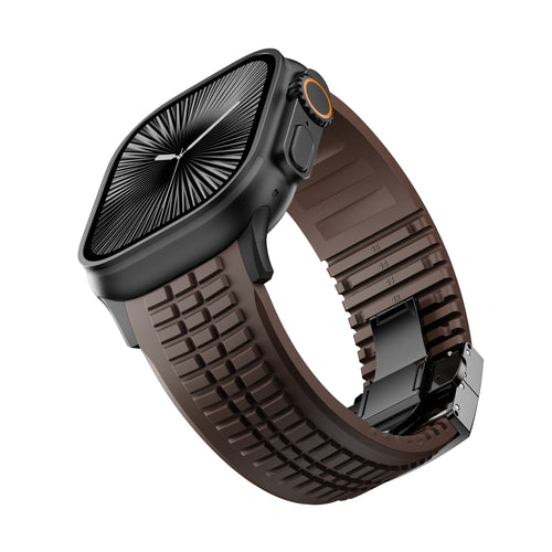 Correa silicona 'Premium' Apple Watch Ultra (marrón rojizo)