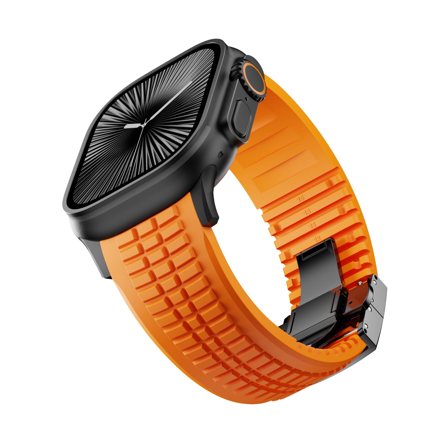 Correa silicona 'Premium' Apple Watch Ultra (naranja)