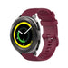 Samsung Gear Sport Premium Silicone Strap (Dark Red)
