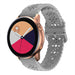 Samsung Galaxy Watch Active Silicone Strap Patterned (Grey)