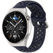 Correa silicona con agujeros Huawei Watch GT 3 Pro 46mm (azul oscuro)
