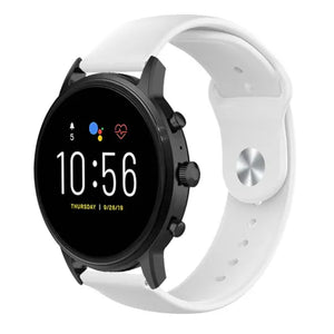 Correa deportiva Fossil Gen 4 Explorist HR (blanco)