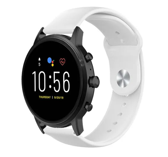 Correa deportiva Fossil Gen 4 Explorist HR (blanco)