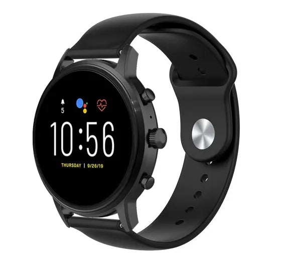 Correa deportiva Fossil Gen 4 Explorist HR (negro)
