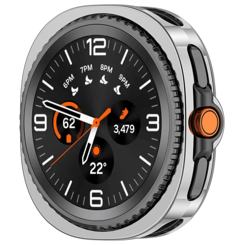 Funda TPU Samsung Galaxy Watch 8 Classic (plateado)