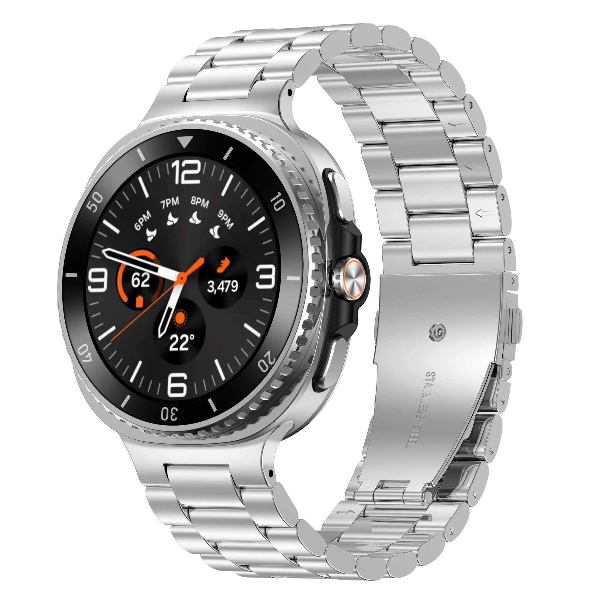 Samsung Galaxy Watch 9 - 44mm Steel Strap (Silver)