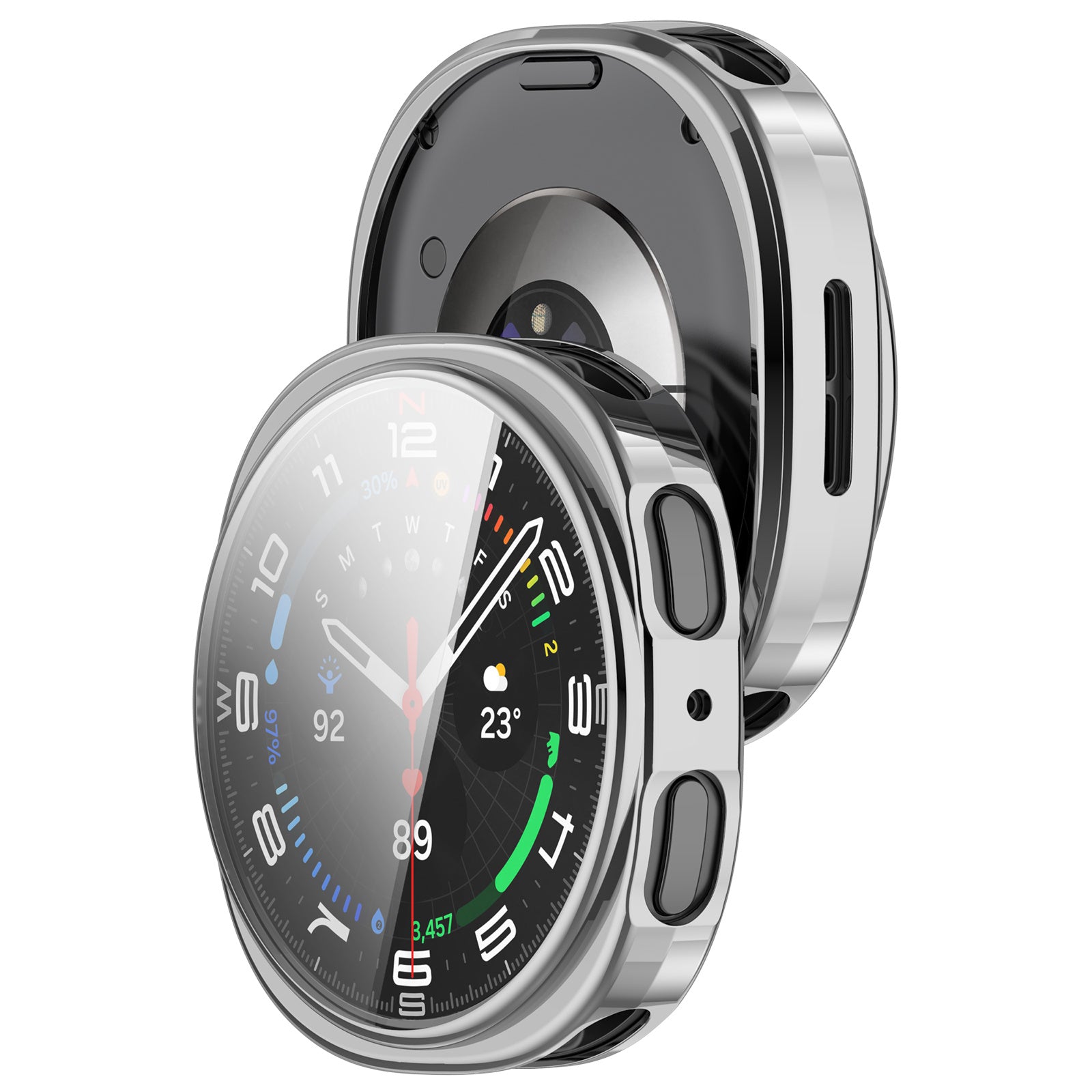 Funda TPU Samsung Galaxy Watch 8 - 40mm (plateado)