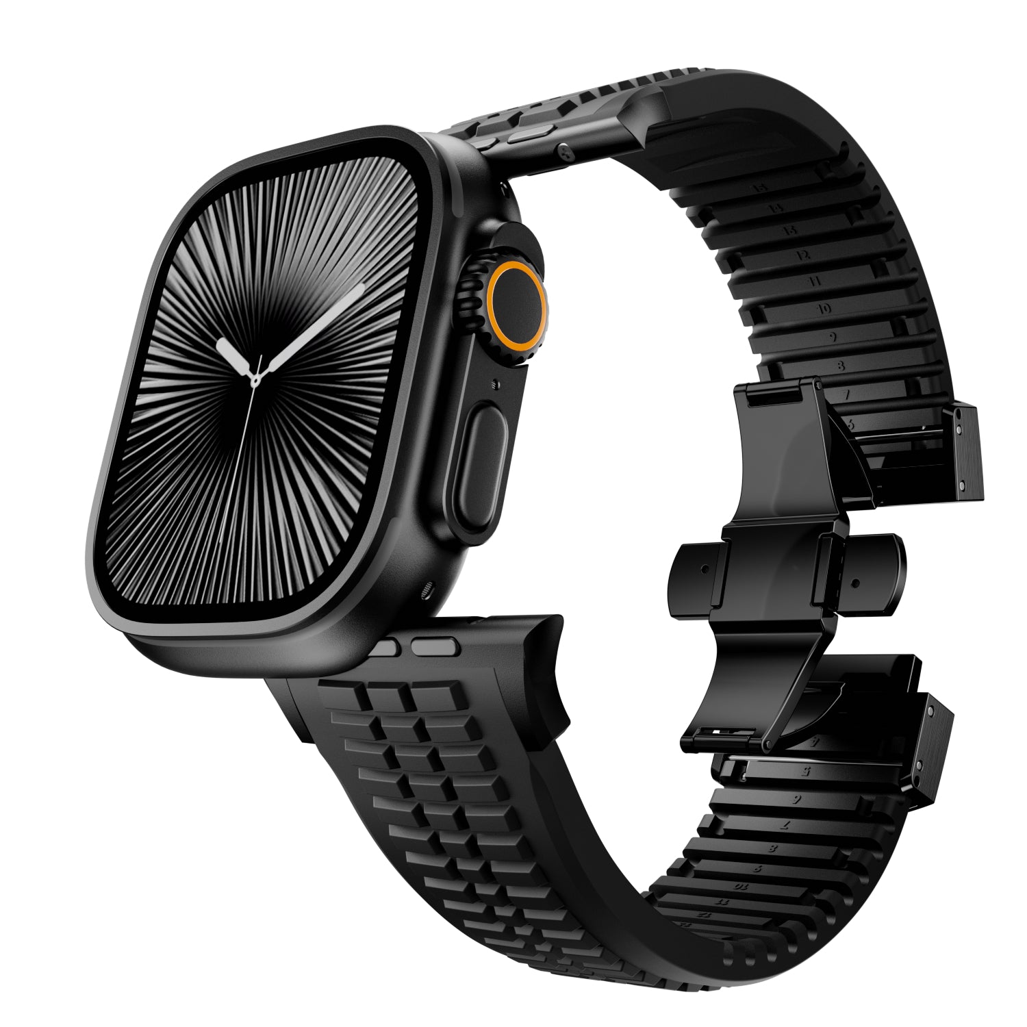 Apple Watch Ultra Premium Silicone Strap (Black)