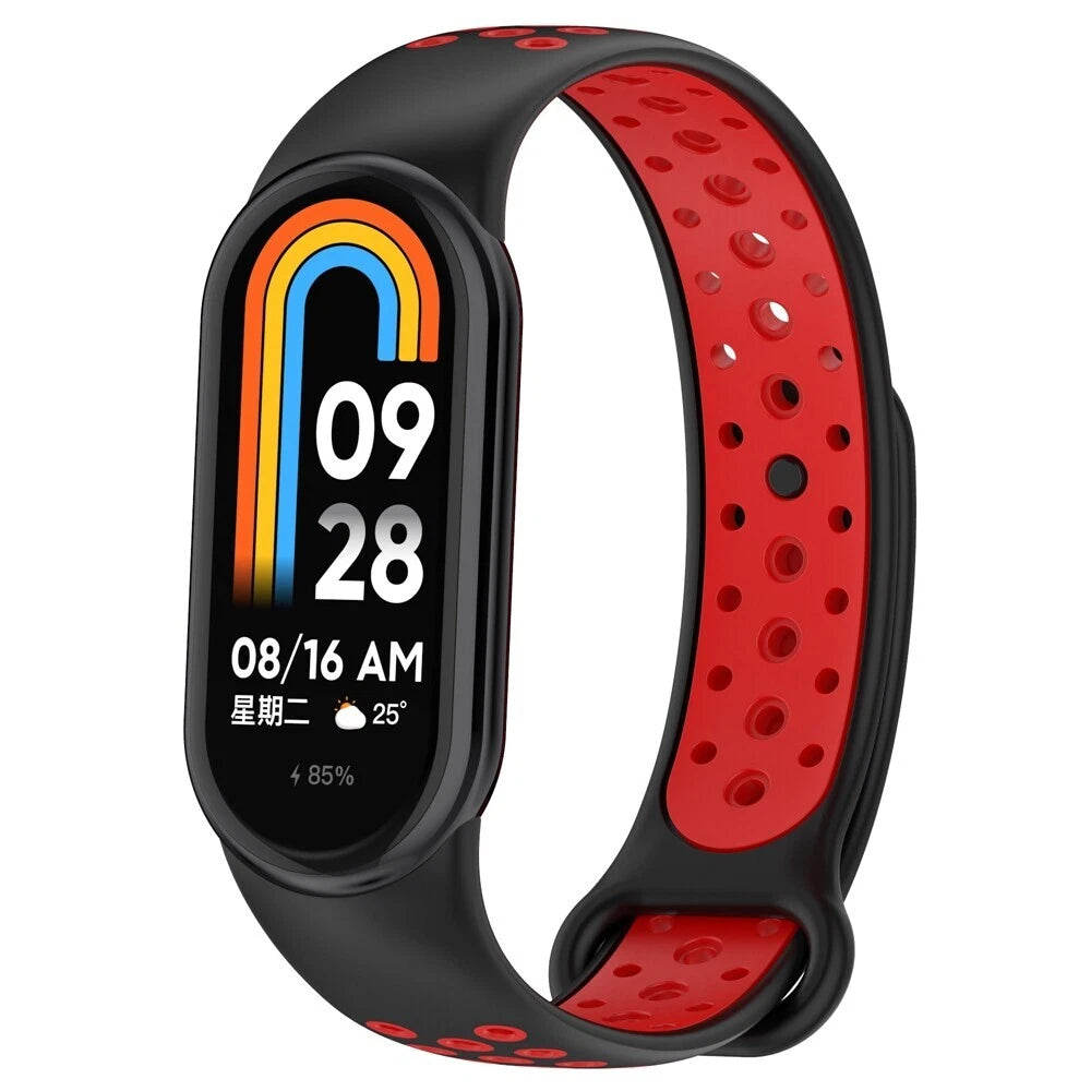Correa deportiva Xiaomi Smart Band 8 (negro/rojo)