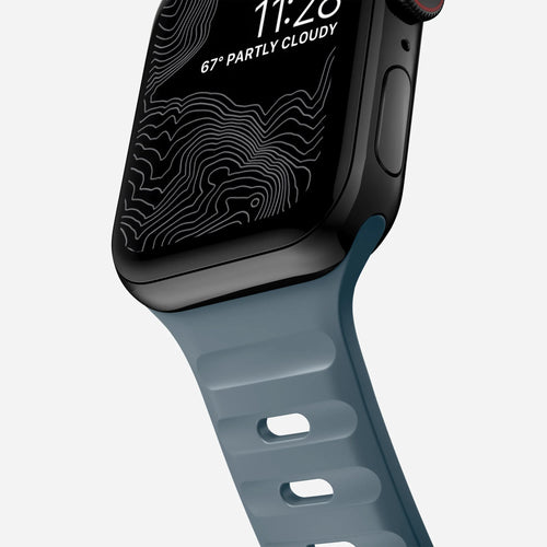 Nomad Correa silicona deportiva Apple Watch (azul naval)