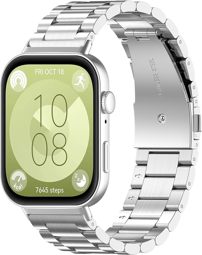 Correa acero Huawei Watch Fit 4 (plateado)