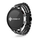 Correa de acero con establones Fossil Gen 5e 44mm (negro/plata)