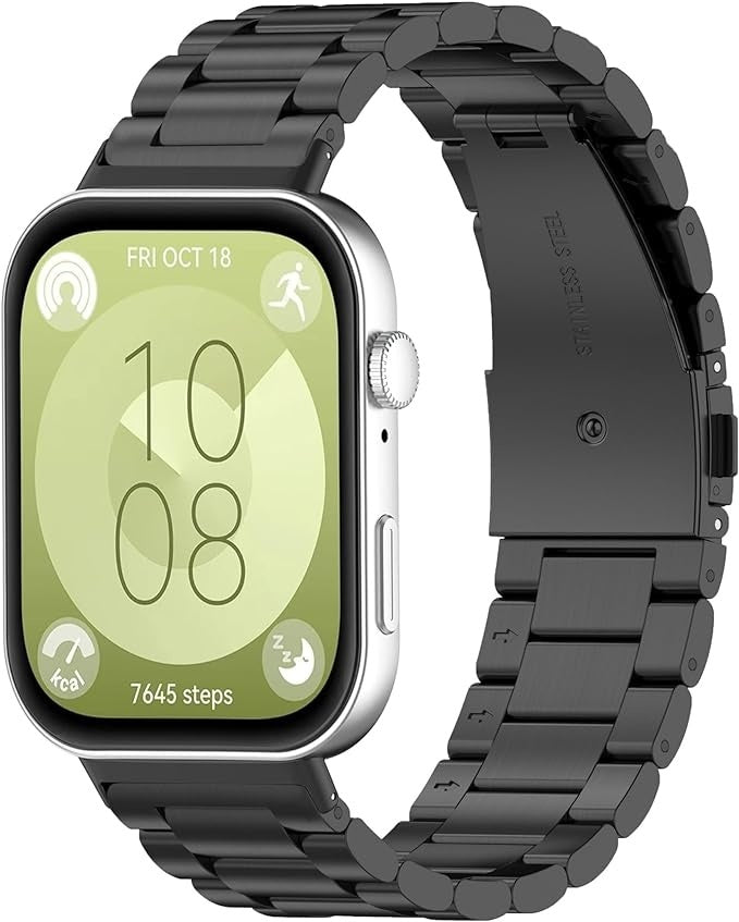 Correa acero Huawei Watch Fit 4 (negro)