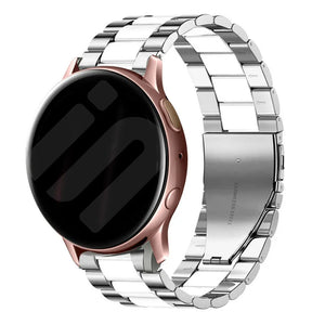 Correa acero Amazfit GTR Mini (plateado/blanco)