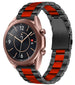 Correa acero Samsung Galaxy Watch 3 41mm (negro/rojo)