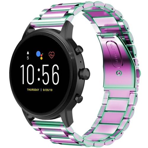 Steel Strap, on a watch, 3/4 front view