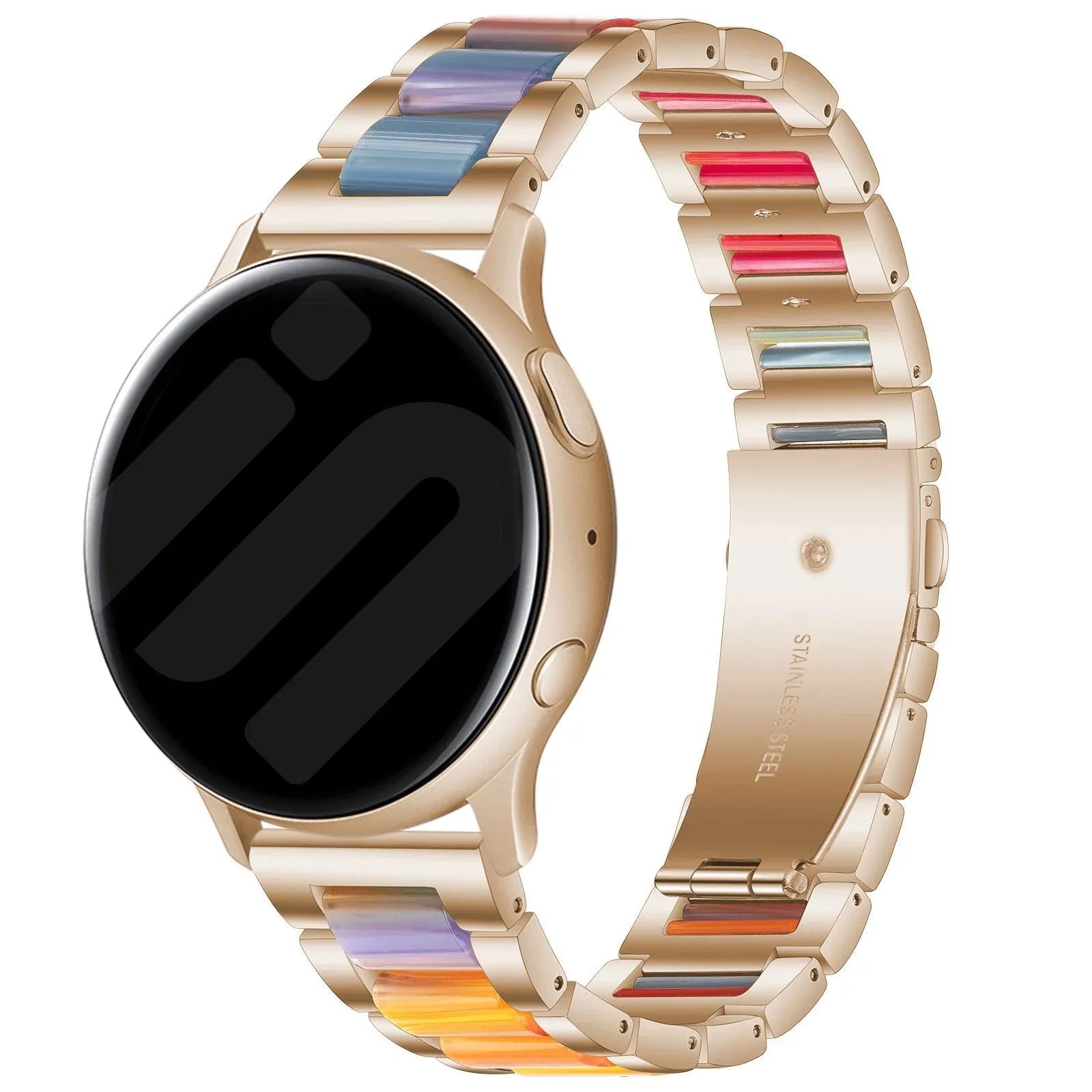 Correa resino y acero Amazfit GTR Mini (rosa dorado/colorida)