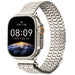 Correa malla metálica de lujo Apple Watch (blanco estrella)