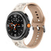 Correa silicona con flores Samsung Galaxy Watch 9 - 40mm (blanco estrella/beige)
