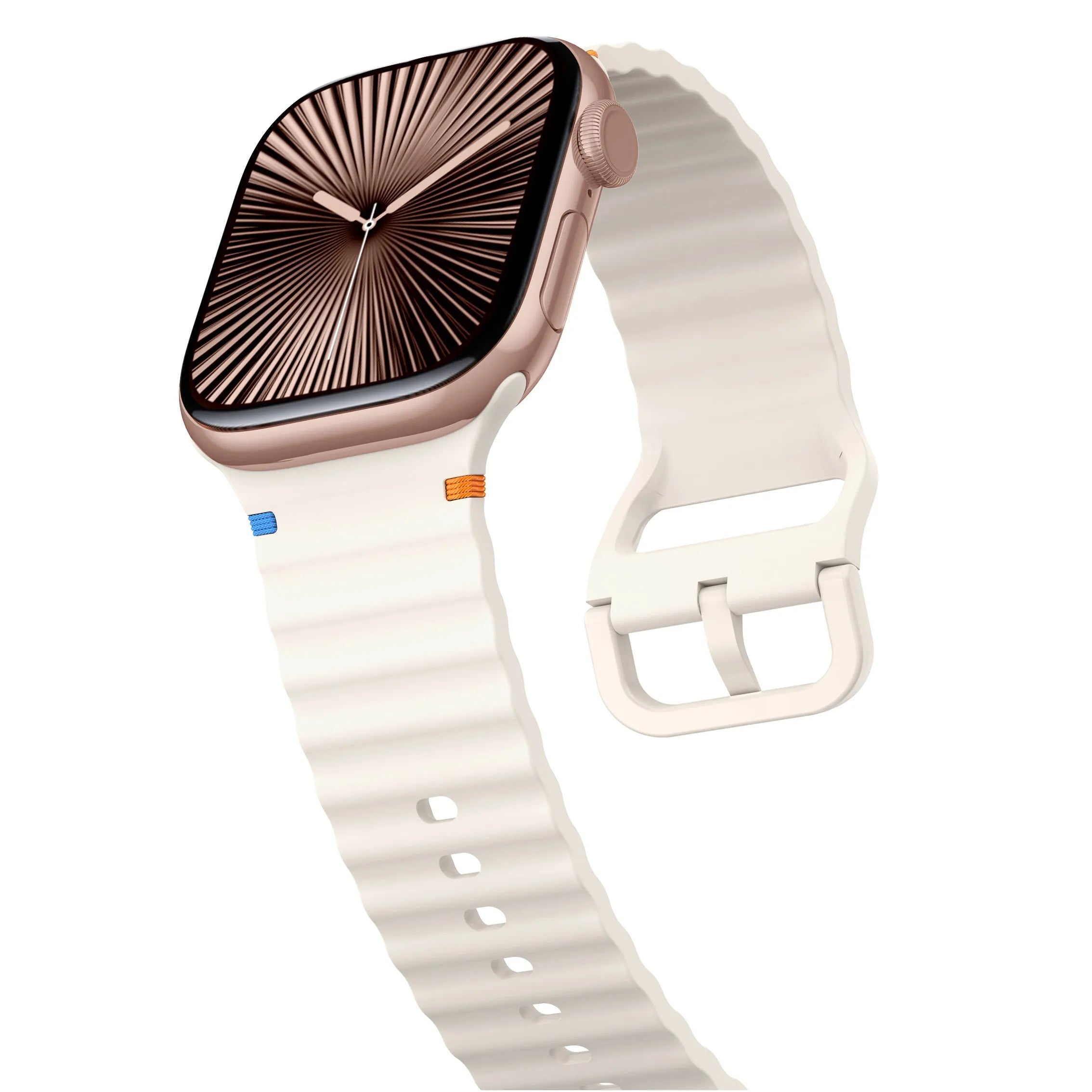 Apple Watch Wave Silicone Strap (Starlight)