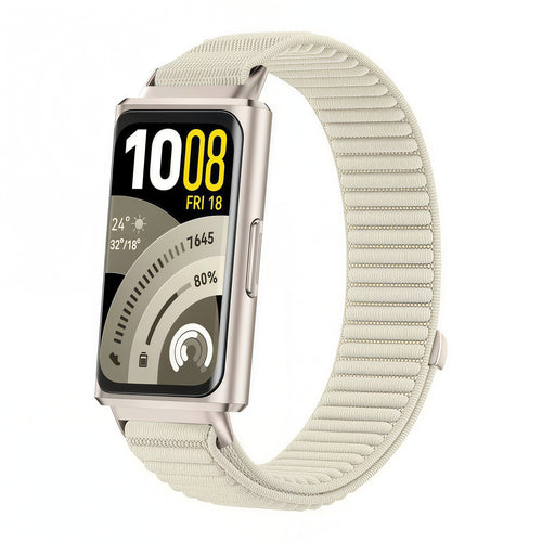 Correa nylon ondulada Huawei Band 11 Pro (blanco estrella)