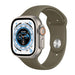 Correa silicona Apple Watch Ultra (verde oscuro)