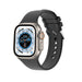 Correa silicona con hebilla Apple Watch Ultra (negra)
