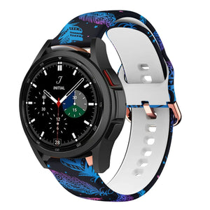 Print Silicone Strap, on a watch, 3/4 front view