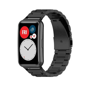 Correa acero Huawei Watch Fit SE (negra)