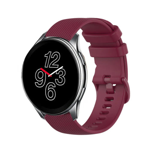 Correa silicona de lujo OnePlus Watch 3 (vino tinto)