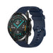 Correa silicona lujo Huawei Watch GT/GT 2 (azul oscuro)