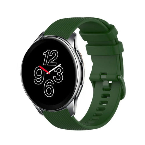 Correa silicona de lujo OnePlus Watch 3 (verde militar)