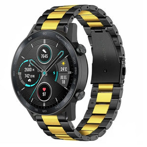 Correa acero Honor Magic Watch 2 (negro/dorado)