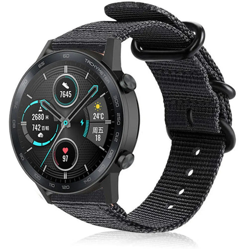 Correa nylon con hebilla Honor Magic Watch 2 (negro)