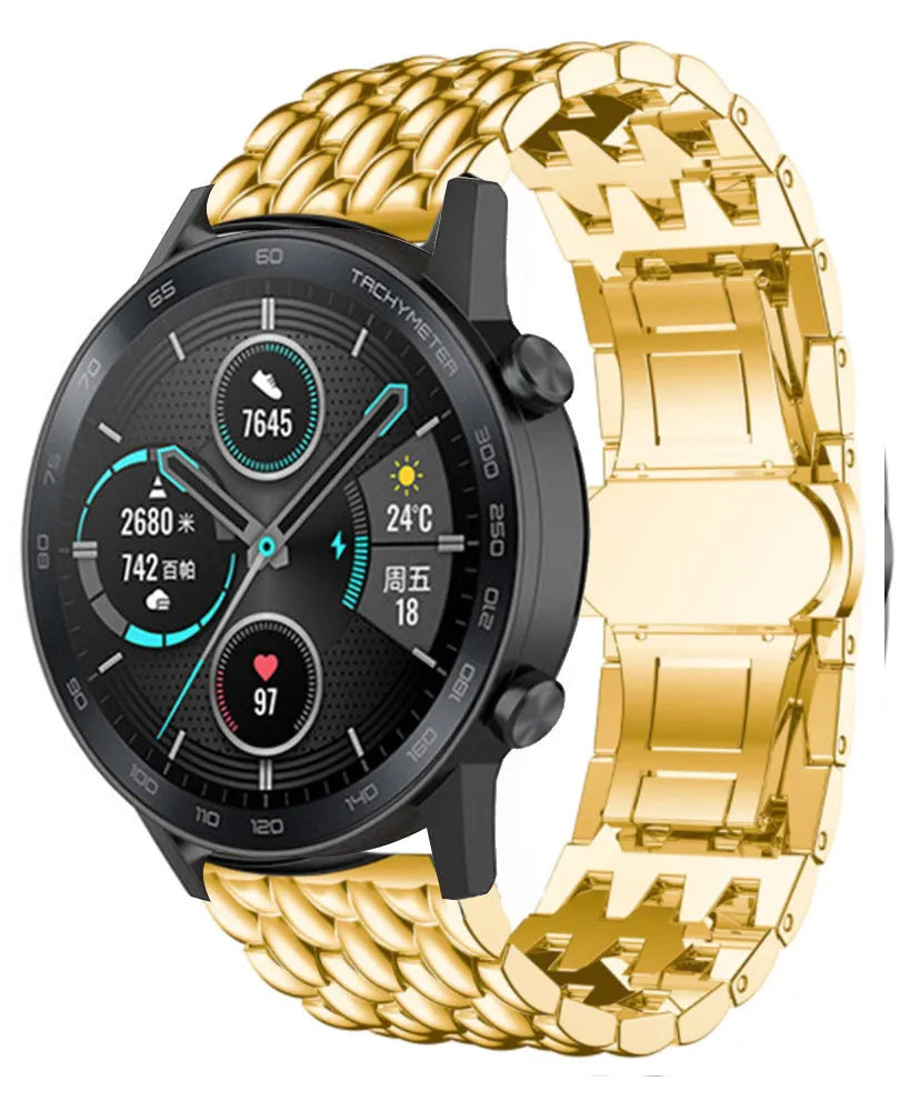 Correa acero Dragon Honor Magic Watch 2 (dorado)