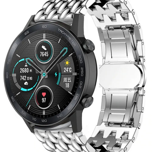 Correa acero Dragon Honor Magic Watch 2 (plateado)