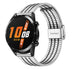 Correa fina de acero Huawei Watch GT 2 (plata/negro)
