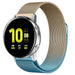 Correa milanesa Samsung Galaxy Watch Active (2) (azul/oro)