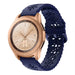 Samsung Galaxy Watch 42mm Silicone Strap Patterned (Dark Blue)