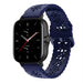 Correa de silicona estampada Amazfit GTS 2 (azul oscuro)