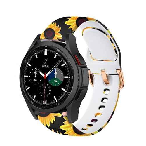 Print Silicone Strap, on a watch, 3/4 front view