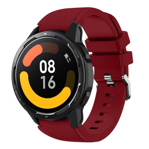 Twill Silicone Strap, on a watch, 3/4 front view