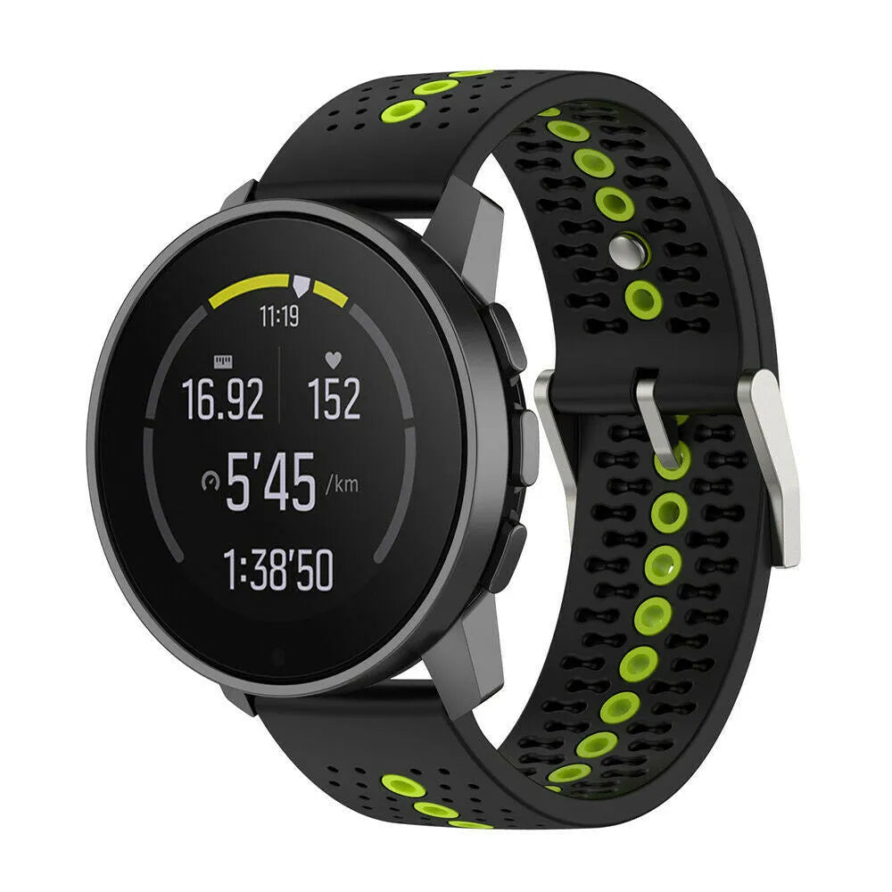 Suunto Run Silicone Strap (Black/Yellow)