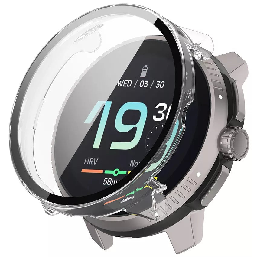 Funda para PC con cristal para Suunto Race S (negro)