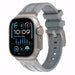 Correa silicona liquida de lujo Apple Watch (gris oscuro con titanio)