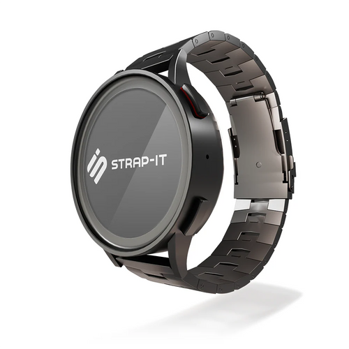 Correa titanio granulado Amazfit GTR 4 (grafito)