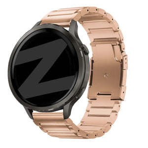 venu 2s titanium link band rose gold