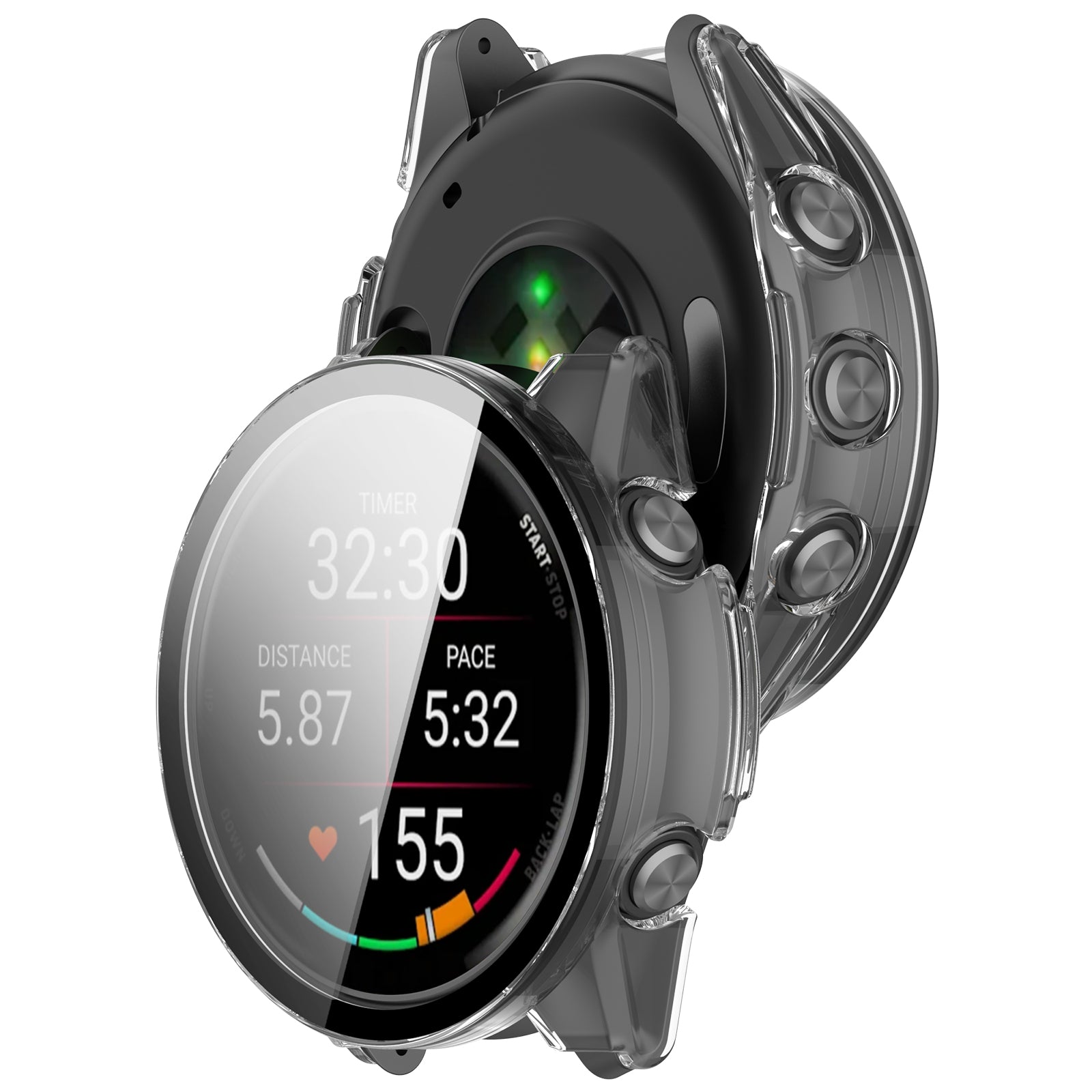 Garmin Forerunner 170 Protector de pantalla de vidrio templado (transparente)