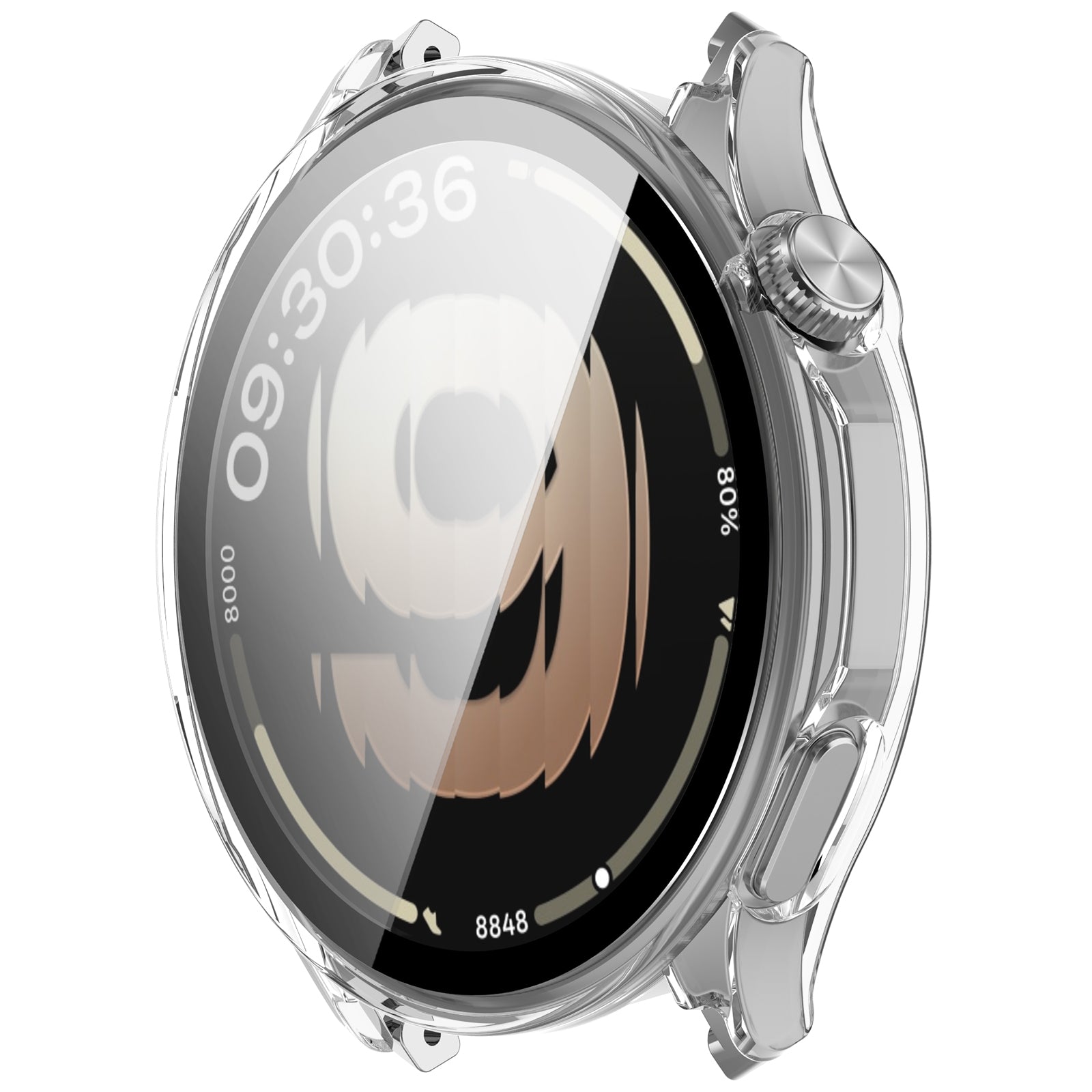Oppo Watch S PC Case with Glass (Transparent)